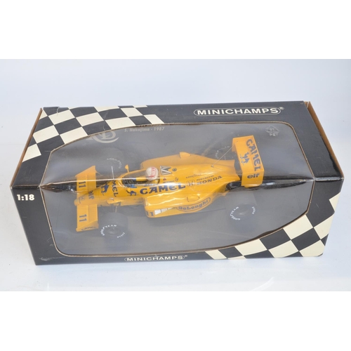 280 - 2x boxed Minichamps (Paul's Model Art) 1/18 scale highly detailed diecast F1 car models to include L... 