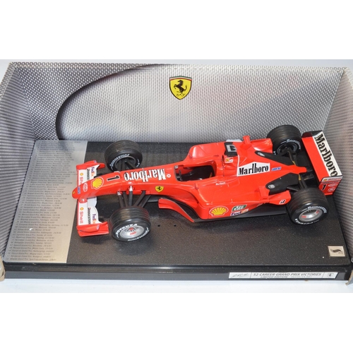 282 - 2x boxed Michael Schumacher 1/18 scale diecast model F1 cars to include Minichamps Benetton Ford B19... 