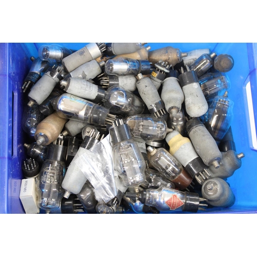 828 - Collection of vintage glass radio valves and projector bulbs incl. Baird, Mazda, Atlas etc. (qty)