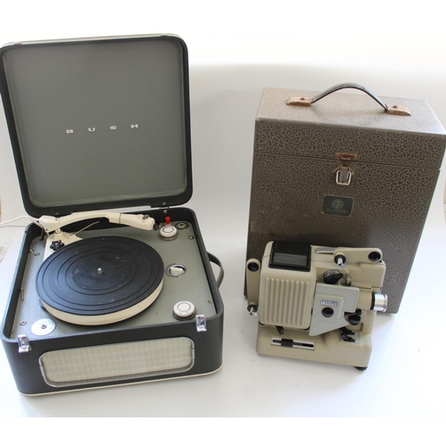 987 - Bush type SRP30C record player, a Philips record player, Eumig P8 automatic cine-projector in Bell a... 