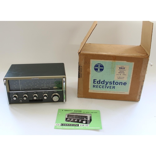 988 - c1960s Eddystone model EB35 AM/FM radio receiver in original packaging (near mint/little used)