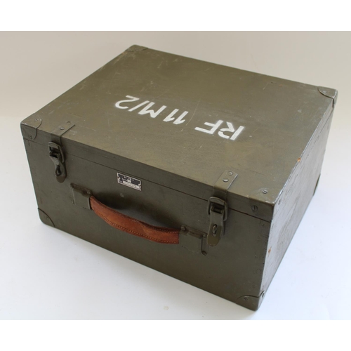 908 - Post WWII Czech military RF 11M/2 manpack radio in original green painted box with accessories