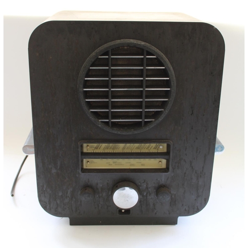 800 - c1930s Art Deco EKCO All Electric bakelite radio type 74 superhet as designed by Serge Chermayeff