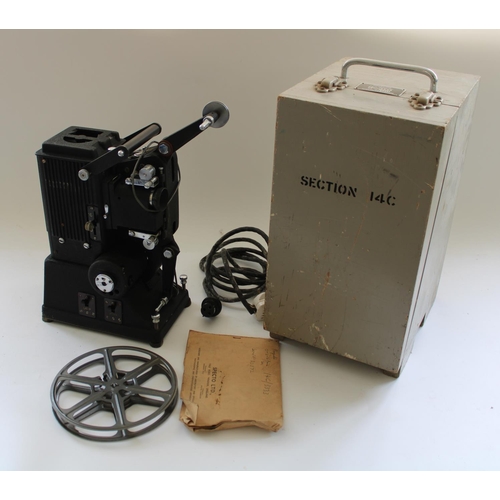 802 - Specto 14C/3333 cine projector in original grey painted case