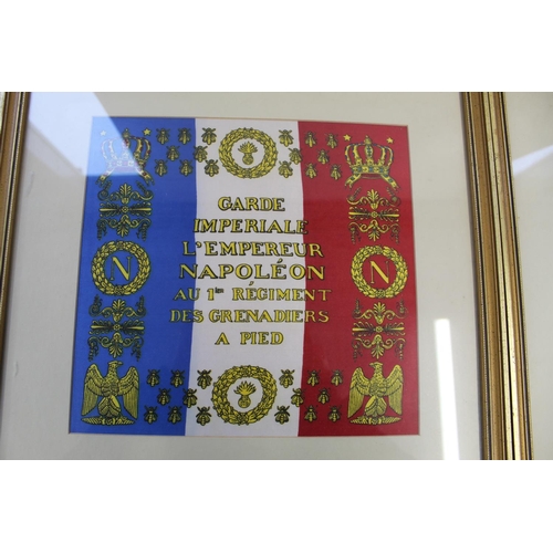 748 - Reproduction flag 'Garde Imperiale I Empereur Napoleon, Au  1st Regiment of Grenadiers. Napoleonic F... 