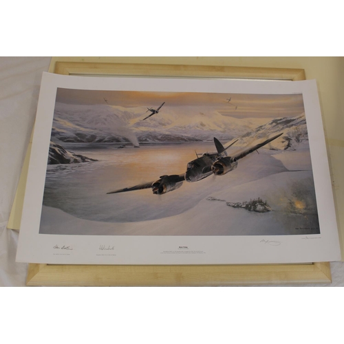 750 - Framed poster of 'BATTLE OF BRITAIN VC by Robert Taylor.68cmx58cm. Poster of BLACK by Mark Postlethw... 