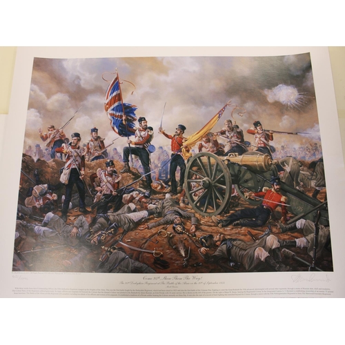 751 - Selection of war related prints signed by the artists. Pte Thomas 'Todger' Jones V.C. Don't Worry- I... 