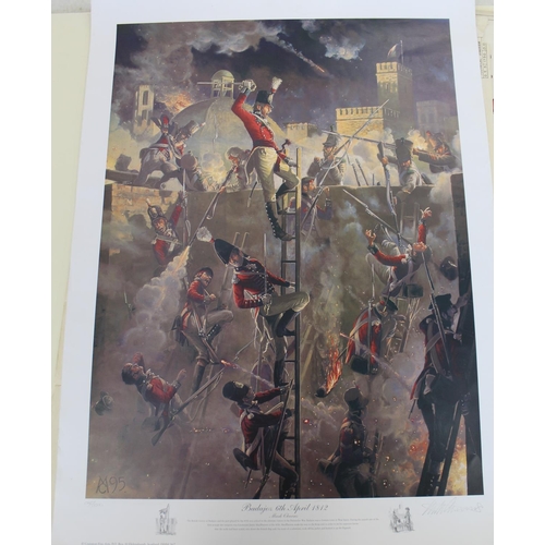 751 - Selection of war related prints signed by the artists. Pte Thomas 'Todger' Jones V.C. Don't Worry- I... 