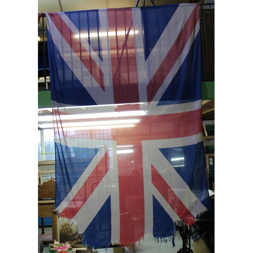 755 - Large well worn Union Jack Flag 3m x 2m