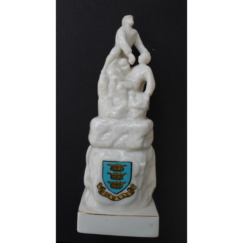 757 - Large collection of Crested Ware. Mainly Memorial statues and Cenotaph etc (42)