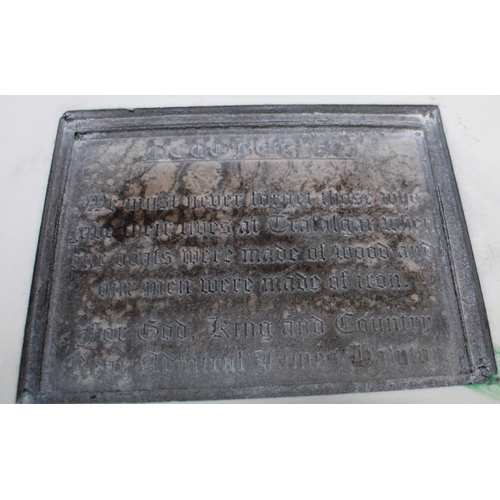 759 - After John Edward Carew (Br. 1782-1868), the Death of Nelson, cast composite plaque in relief, 35cmx... 