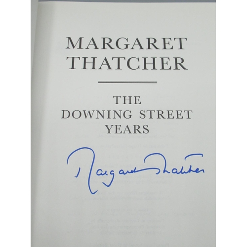 416 - Thatcher(Margaret) The Downing Street Years, Harper Collins, Signed 1st Edition 1993, hardback w/dus... 