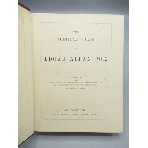 417 - The Poetical Works of Edgar Allan Poe, Alexander Hislop and Company, hardback