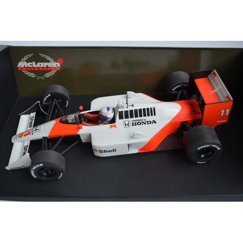 286 - 3x Paul's Model Art 1/18 diecast Formula 1 McLaren Collection racing car models to include 530 88181... 