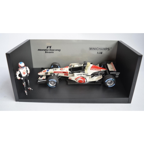 2x Minichamps (Paul's Model Art) 1/18 diecast Formula 1