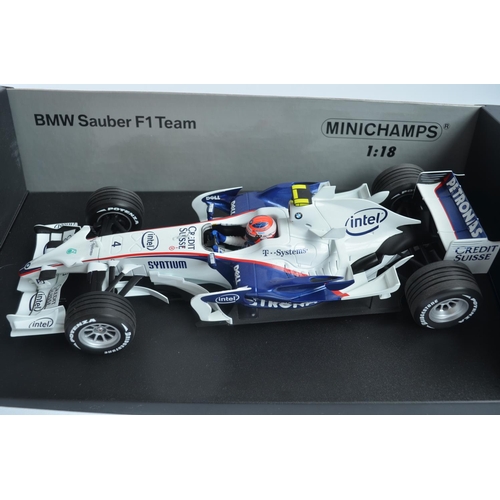 290 - 3x Minichamps (Paul's Model Art) 1/18 diecast Formula 1 racing car models to include 180 960012 Jord... 