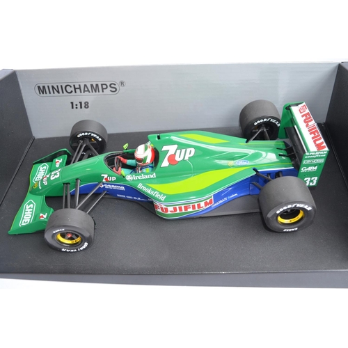 291 - 3x Minichamps (Paul's Model Art) 1/18 diecast Formula 1 racing car models to include 180 990022 BAR ... 