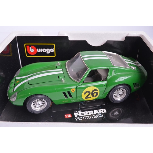 292 - 5x boxed diecast 1/18 scale Ferrari car models to include Eagle's Race 250 GTO 64 (some damage to ch... 