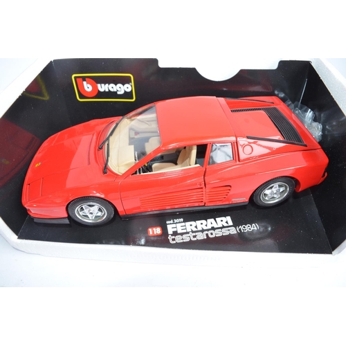 294 - 6x boxed diecast 1/18 scale Ferrari car models to include Shell Collection 1958 250 Testa Rossa with... 