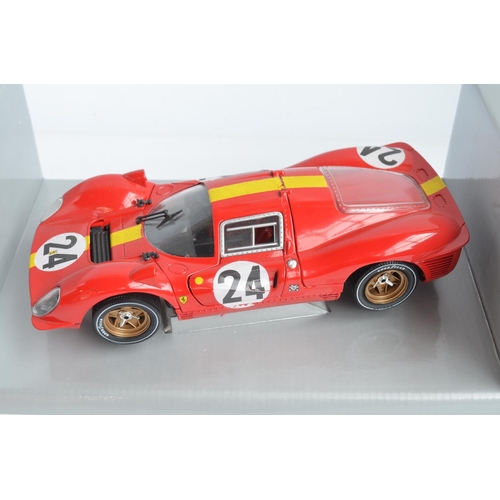 295 - 4x boxed diecast 1/18 scale racing car models from Eagle's Race to include 2x Ford GT40s and 2x Ferr... 