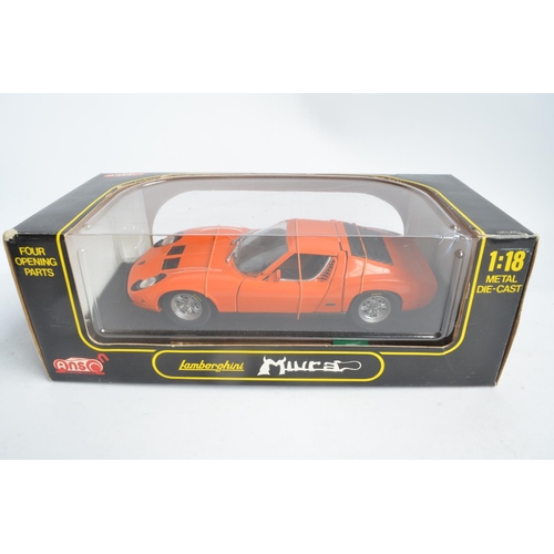 298 - 6x boxed diecast 1/18 scale Lamborghini and Maserati car models to include Burago Maserati 3200 GT (... 