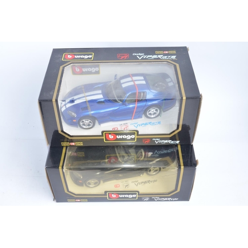 299 - 6x boxed diecast 1/18 scale car models to include Burago Mercedes-Benz 300 SLR Mille Miglia 1955,2x ... 