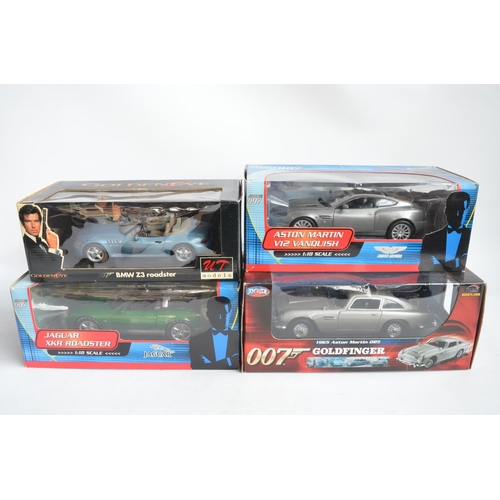 299B - 4x 1/18 scale diecast James Bond related model cars to include Joy Ride 1965 Aston Martin DB5, Paul'... 