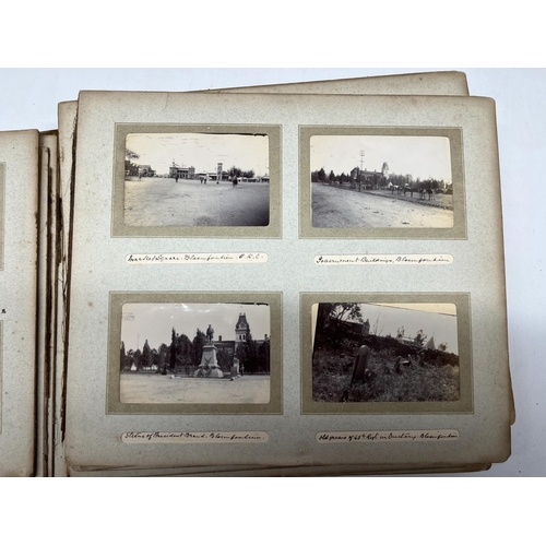 776 - Comprehensive photo album containing of photos relating to the Boer War covering Military and Domest... 