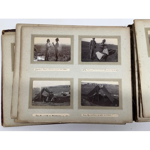 776 - Comprehensive photo album containing of photos relating to the Boer War covering Military and Domest... 