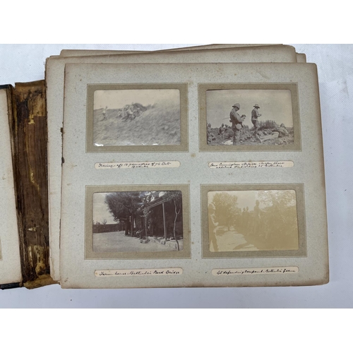 776 - Comprehensive photo album containing of photos relating to the Boer War covering Military and Domest... 