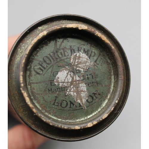 644 - Unusual George Kemp Ltd of London biscuit manufacturers biscuit tin in the shape of a WW1 artillery ... 