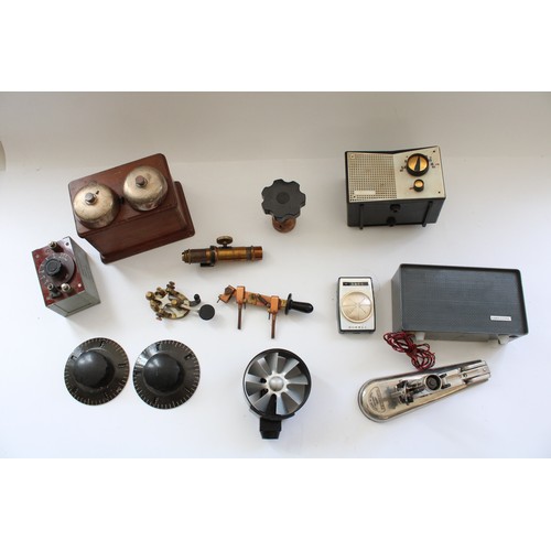 789 - Selection of communication and electronic and misc. equipment incl. Morse telegraph keys, Dummy Aeri... 