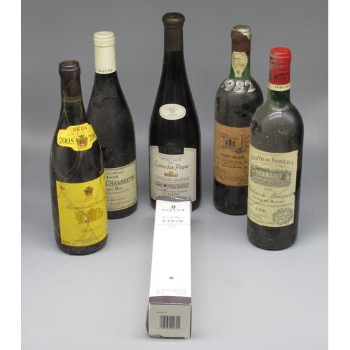 260 - Frei Joao 1982 no.0078C 12%vol 750ml, Chateau du Bousquet 1985 75cl, Heritage des Caves des Papes 19... 