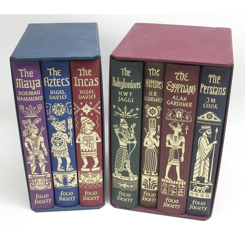 276 - Folio Society - Empires of the Ancient Near East 4 vol. set in slip-case & Empires of Early Latin Am... 