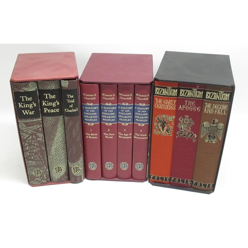 277 - Folio Society - Norwich (John Julius) Byzantium 3 vol. set in slip-case, Churchill (Winston S.) A Hi... 