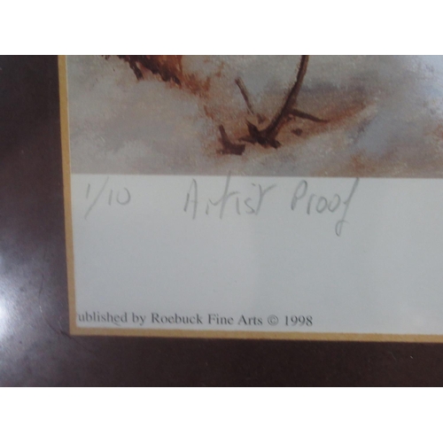 304 - Elizabeth M Halstead (British C20th); 'After The Fall', Artist Proof ltd.ed. colour print, signed, t... 