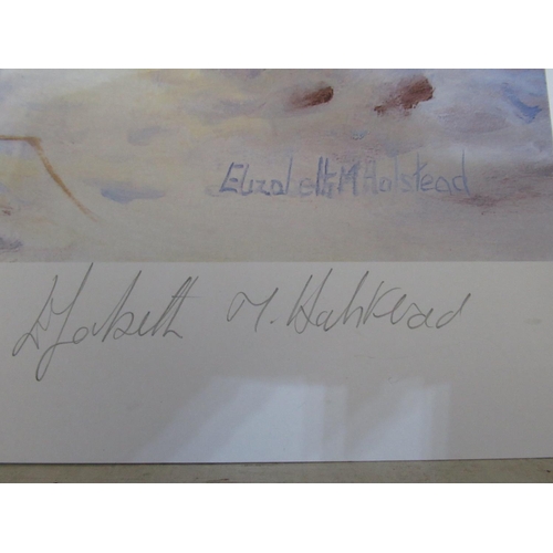 304 - Elizabeth M Halstead (British C20th); 'After The Fall', Artist Proof ltd.ed. colour print, signed, t... 