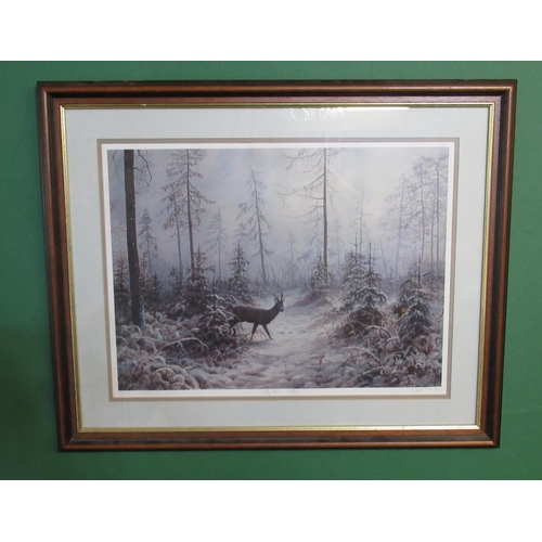 306 - Elizabeth M Halstead (British C20th); 'Early Snow Batsford', ltd.ed. colour print, signed, titled an... 