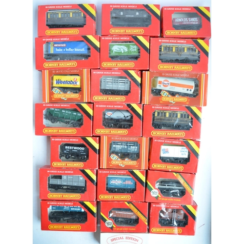 919 - Collection of mostly boxed Hornby OO gauge railway wagons, locos, track and accessories to include R... 