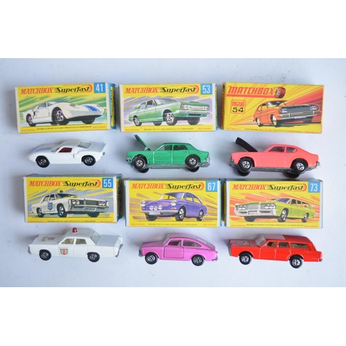 922 - Twelve vintage boxed Matchbox Superfast diecast model vehicles, all models in at least near mint con... 