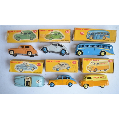 923 - Collection of vintage Dinky Toys diecast model vehicles, most boxed (box condition generally poor, r... 