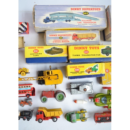 924 - Collection of mostly vintage diecast vehicle models to include Dinky, Corgi, Ertl etc including boxe... 