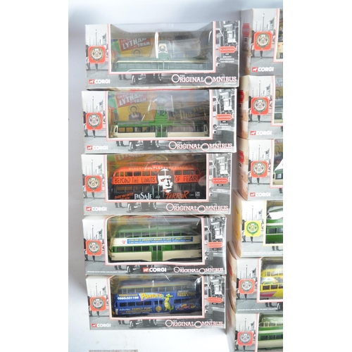 926 - Collection of boxed Corgi Original Omnibus and Classics 1/76 (OO gauge) diecast tram models and an u... 