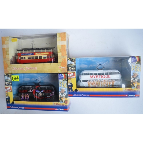 927 - Collection of  boxed 1/76 scale (OO gauge) diecast Corgi Original Omnibus Company tram models. Conte... 