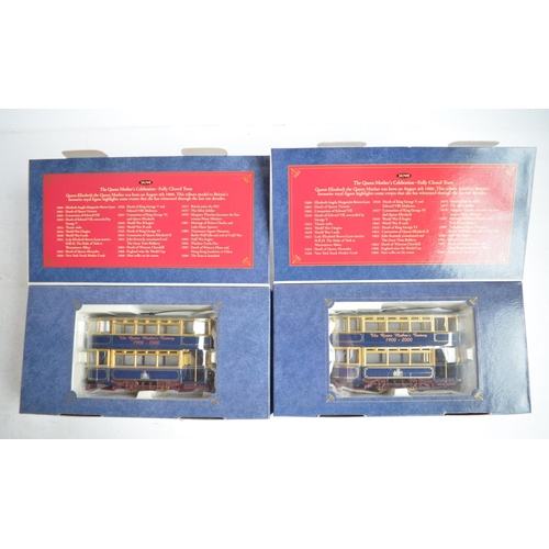 931 - Collection of Corgi diecast tram models relating to The Queen Mother's Century and The Golden Jubile... 