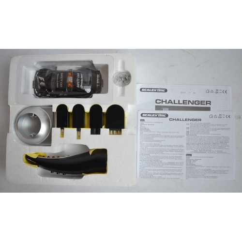 644 - Scalextric C8159 Black Mercedes CLK Challenger set, contents in near mint little used condition with... 