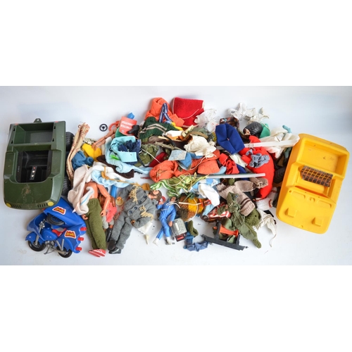 648 - Collection of Action Man, Sindy and other accessories and figures, (2 boxes)