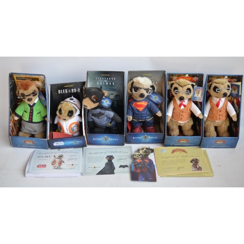 651 - Seventeen Meerkat soft toys from CompareTheMeekat.com, (16 boxed)