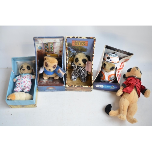 651 - Seventeen Meerkat soft toys from CompareTheMeekat.com, (16 boxed)