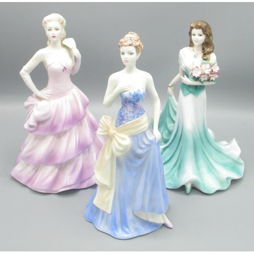 431 - Three Coalport Ladies of Fashion - Bridget, Bolero and Margaret H22cm (3)